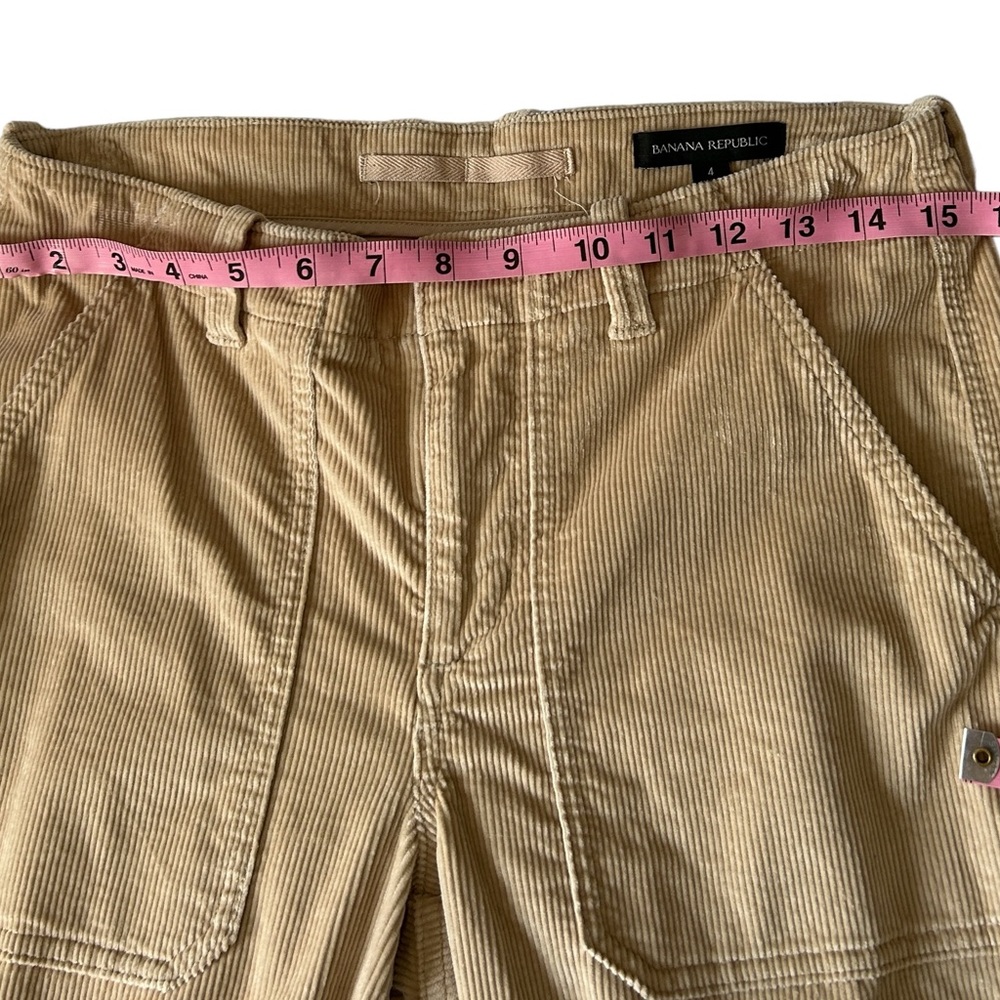 Banana Republic soft beige/tan corduroy utility/jogger pants. Cotton. Size 4. - Picture 6 of 10